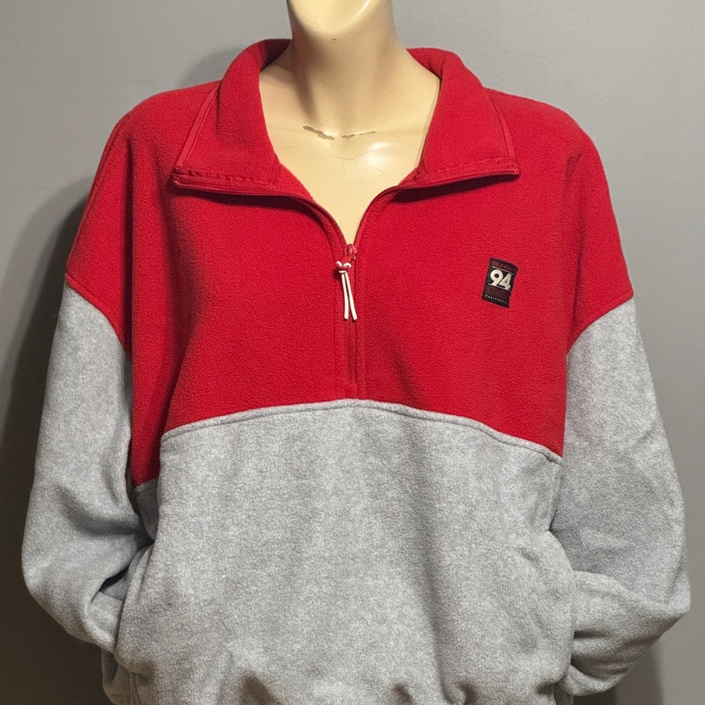 Old Navy '94 Reissue Half Zip Crop Sweater, XL, Retro Style